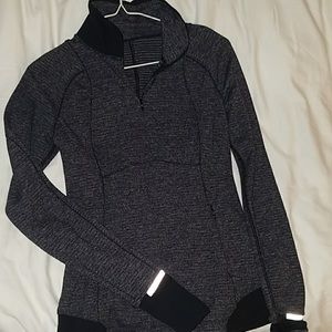 Lululemon Herringbone Runderful Quarter Zip